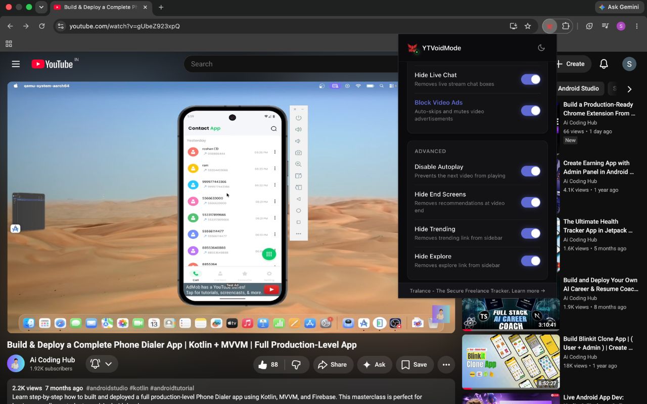 YouTube Cleanup